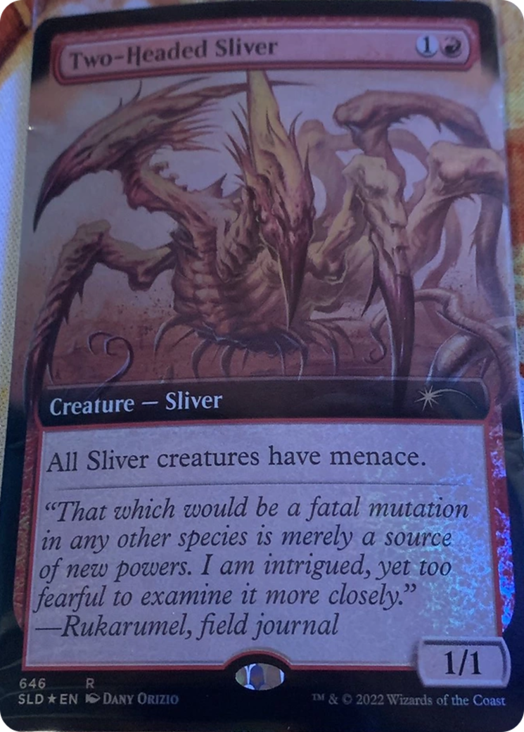 Two-Headed Sliver (Extended Art) [Secret Lair Drop Promos] | Fandemonia Ltd