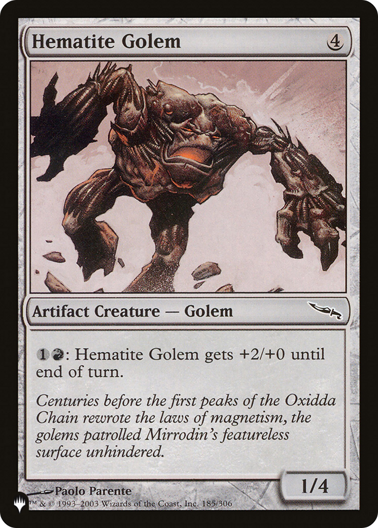 Hematite Golem [The List] | Fandemonia Ltd