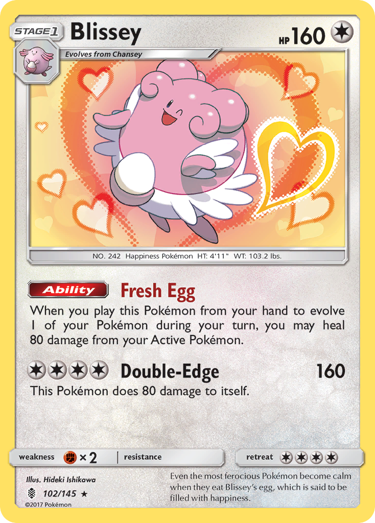 Blissey (102/145) [Sun & Moon: Guardians Rising] | Fandemonia Ltd