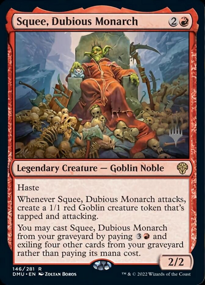 Squee, Dubious Monarch (Promo Pack) [Dominaria United Promos] | Fandemonia Ltd