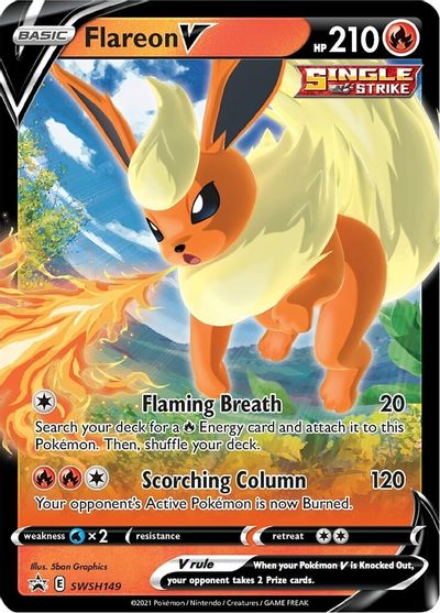 Flareon V (SWSH149) [Sword & Shield: Black Star Promos] | Fandemonia Ltd