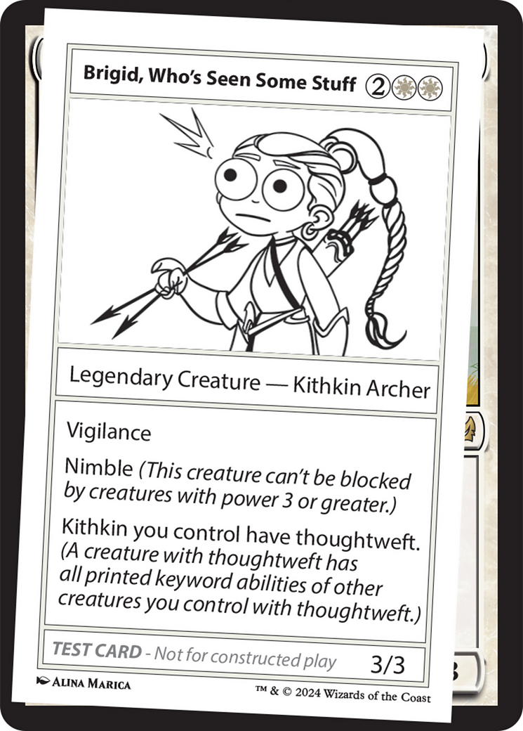 Brigid, Who's Seen Some Stuff [Mystery Booster 2 Playtest Cards] | Fandemonia Ltd