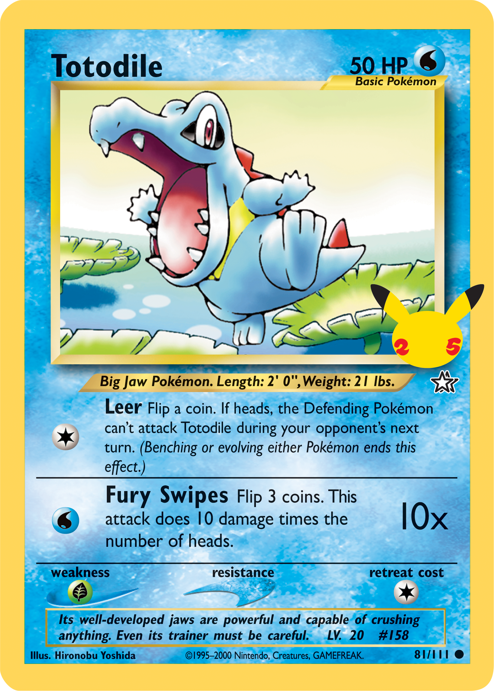 Totodile (81/111) (Jumbo Card) [First Partner Pack] | Fandemonia Ltd