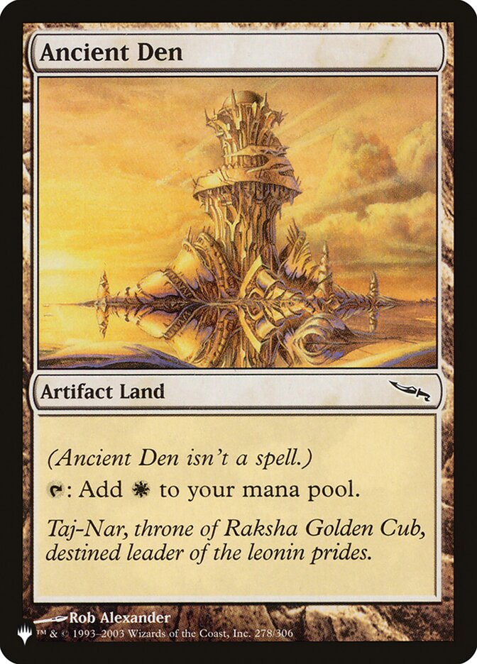 Ancient Den [The List] | Fandemonia Ltd