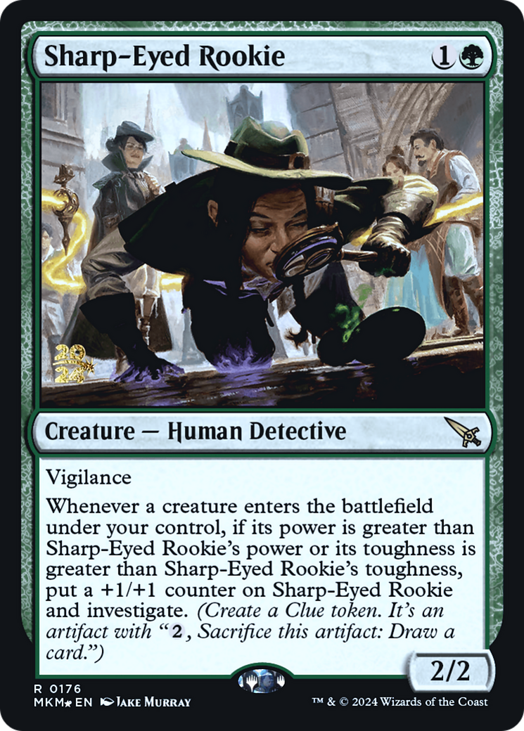 Sharp-Eyed Rookie [Murders at Karlov Manor Prerelease Promos] | Fandemonia Ltd