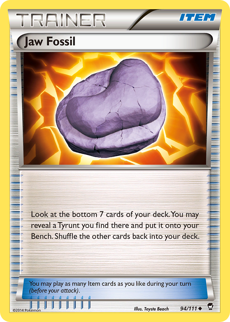 Jaw Fossil (94/111) [XY: Furious Fists] | Fandemonia Ltd