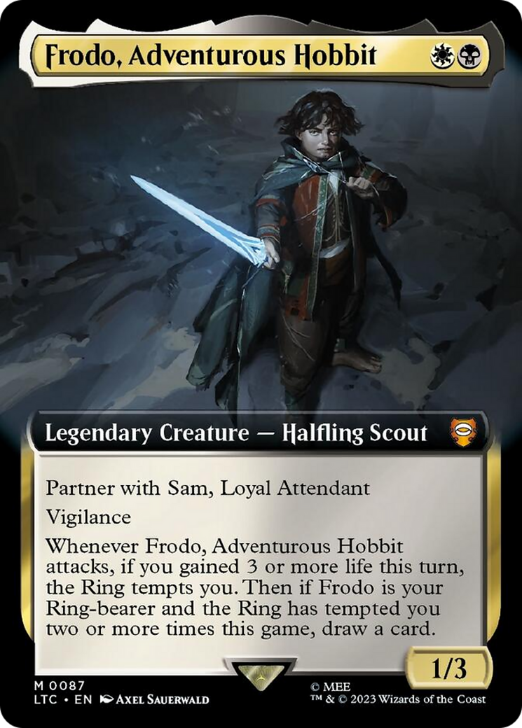 Frodo, Adventurous Hobbit (Extended Art) [The Lord of the Rings: Tales of Middle-Earth Commander] | Fandemonia Ltd