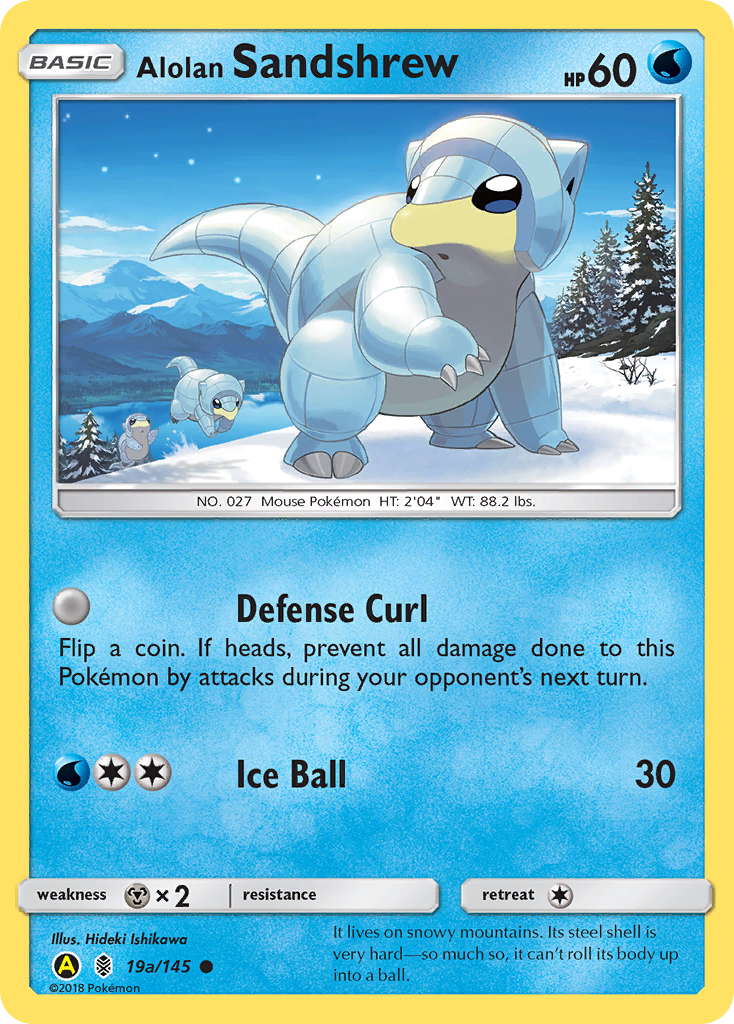 Alolan Sandshrew (19a/145) [Alternate Art Promos] | Fandemonia Ltd