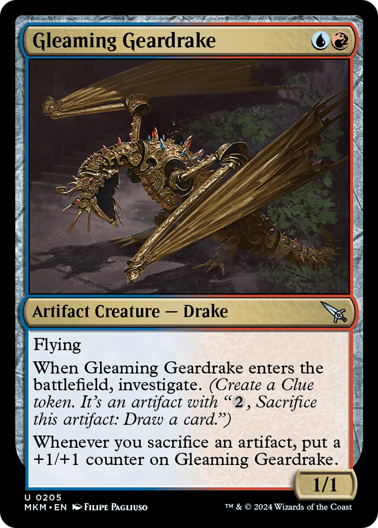 Gleaming Geardrake [Murders at Karlov Manor] | Fandemonia Ltd