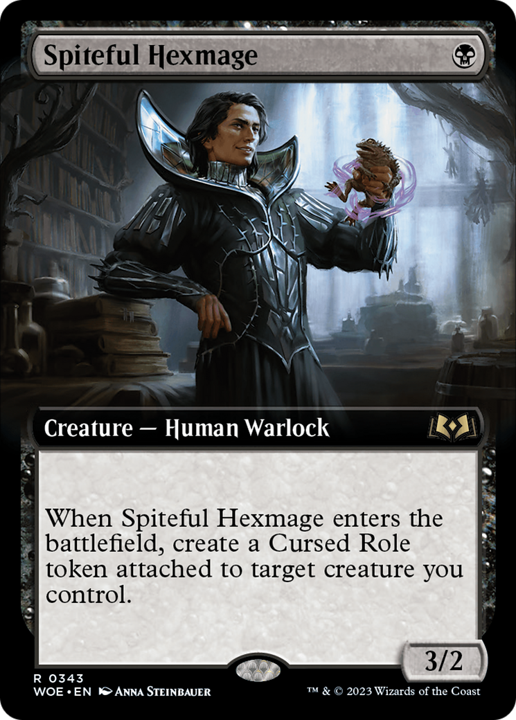 Spiteful Hexmage (Extended Art) [Wilds of Eldraine] | Fandemonia Ltd