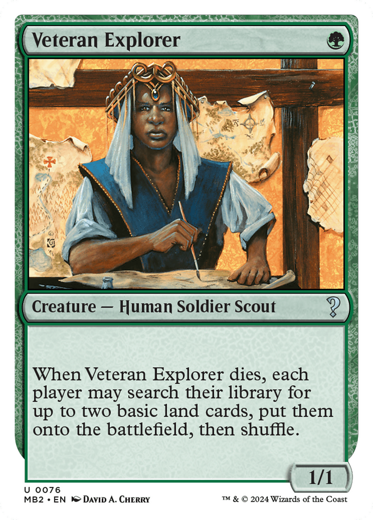 Veteran Explorer (White Border) [Mystery Booster 2] | Fandemonia Ltd