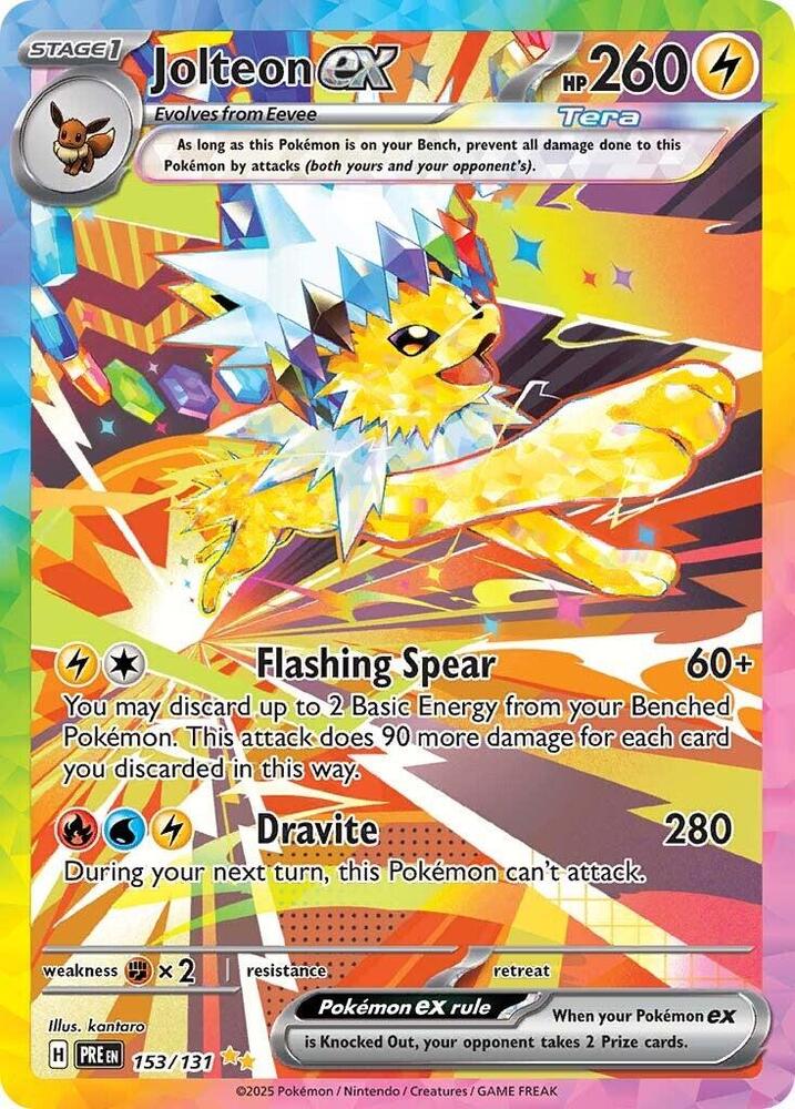 Jolteon ex (153/131) [Scarlet & Violet: Prismatic Evolutions] | Fandemonia Ltd