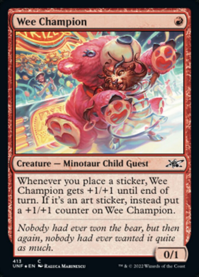 Wee Champion (Galaxy Foil) [Unfinity] | Fandemonia Ltd