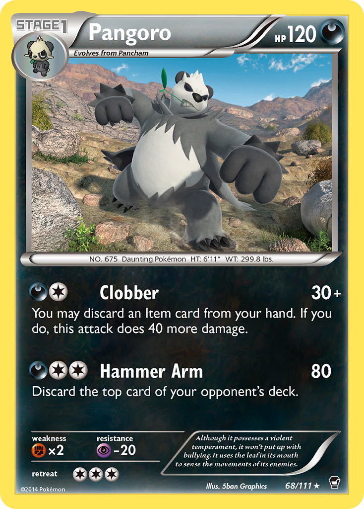 Pangoro (68/111) [XY: Furious Fists] | Fandemonia Ltd