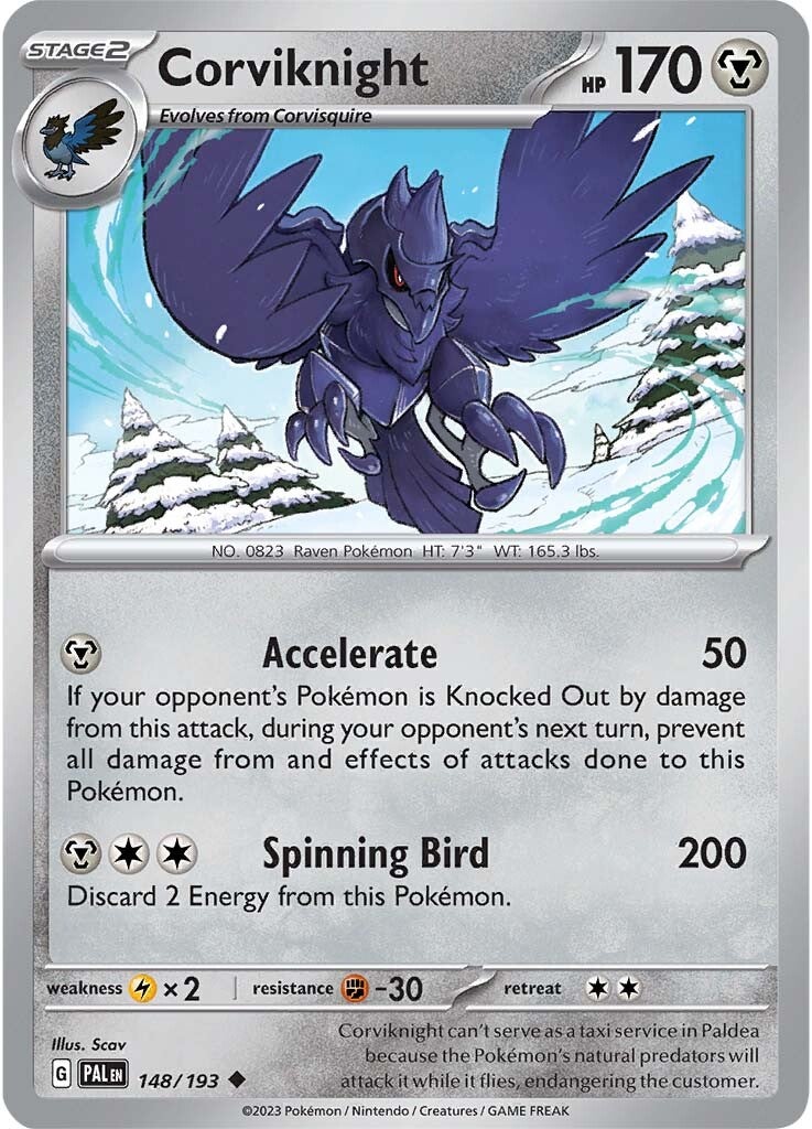 Corviknight (148/193) [Scarlet & Violet: Paldea Evolved] | Fandemonia Ltd