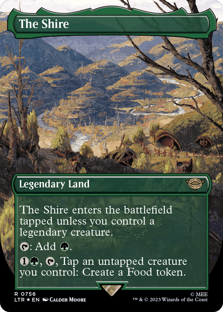 The Shire (Borderless) (Surge Foil) [The Lord of the Rings: Tales of Middle-Earth] | Fandemonia Ltd