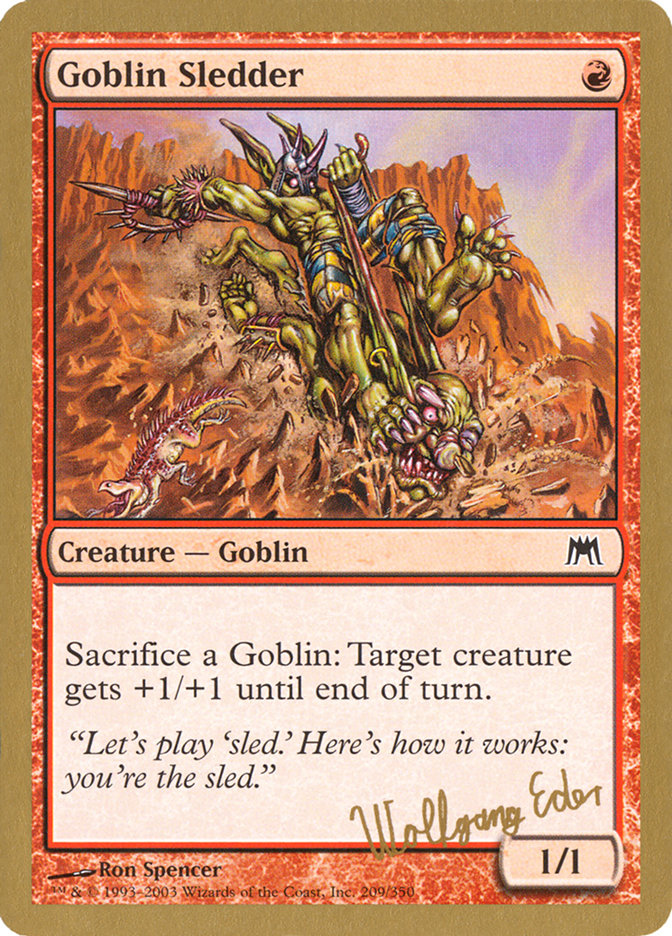 Goblin Sledder (Wolfgang Eder) [World Championship Decks 2003] | Fandemonia Ltd