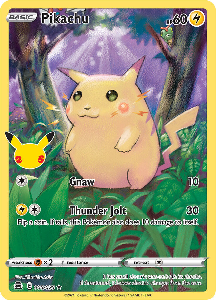 Pikachu (005/025) [Celebrations: 25th Anniversary] | Fandemonia Ltd