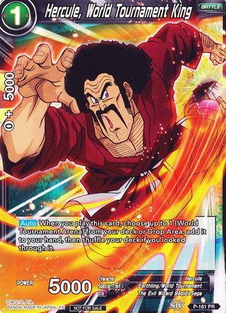 Hercule, World Tournament King (Power Booster) (P-161) [Promotion Cards] | Fandemonia Ltd
