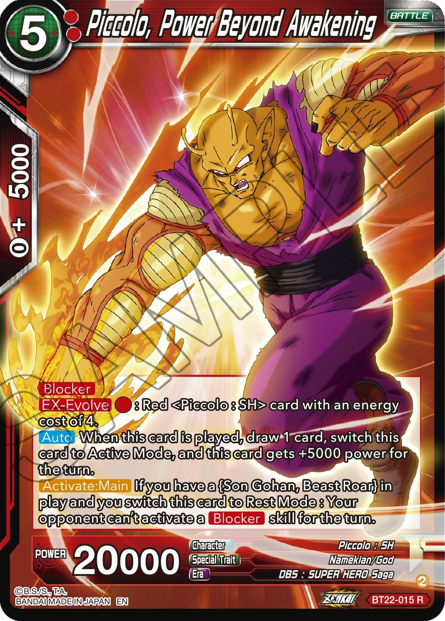 Piccolo, Power Beyond Awakening (BT22-015) [Critical Blow] | Fandemonia Ltd