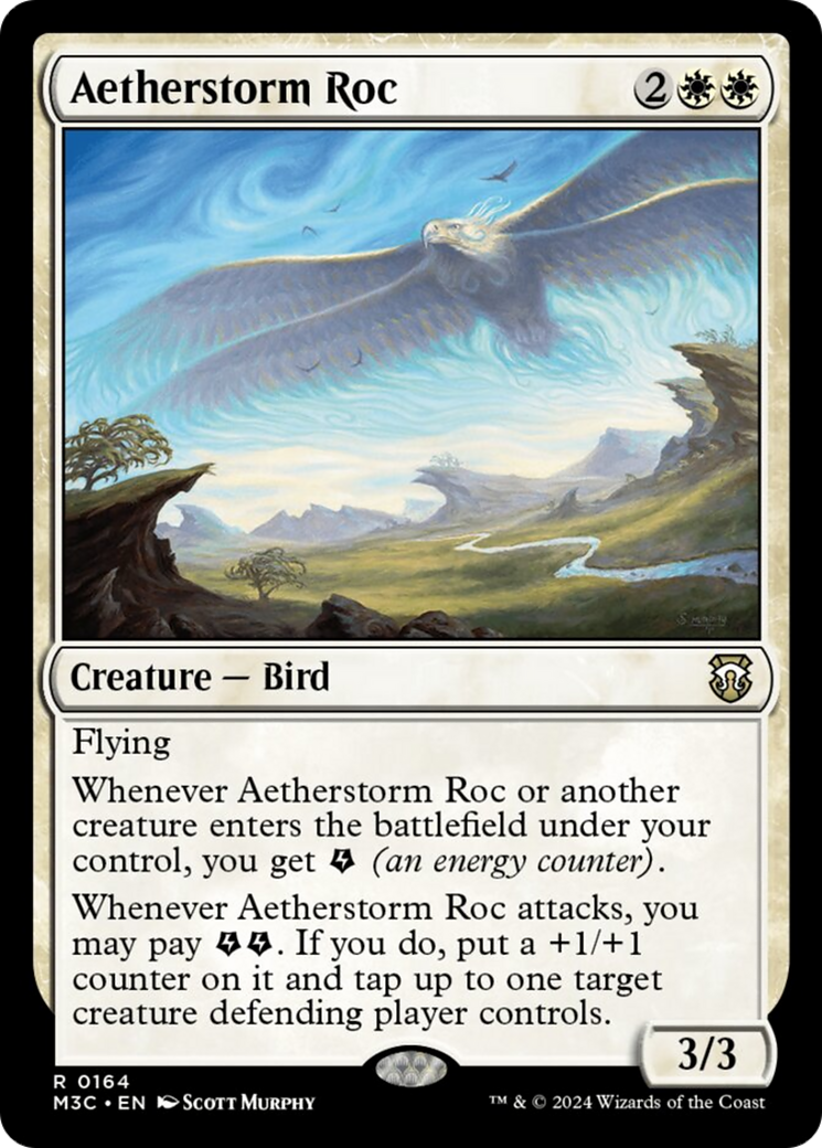 Aetherstorm Roc (Ripple Foil) [Modern Horizons 3 Commander] | Fandemonia Ltd