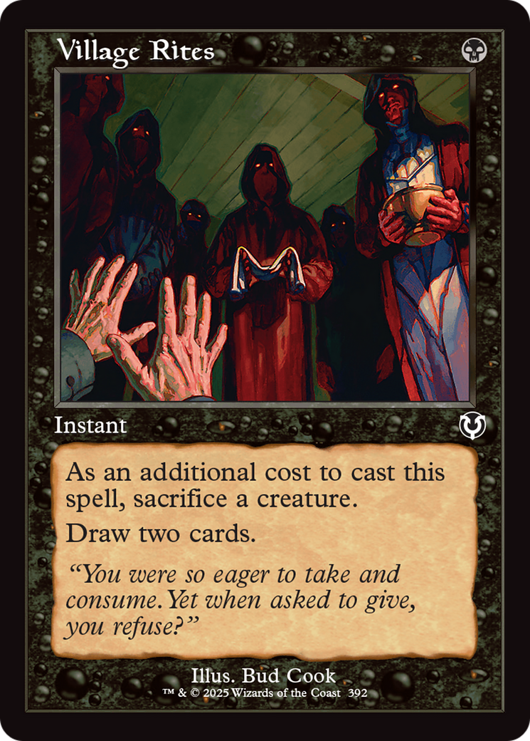 Village Rites (Retro Frame) [Innistrad Remastered] | Fandemonia Ltd