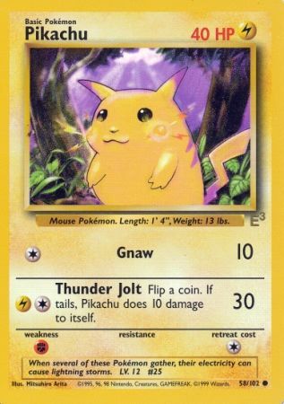 Pikachu (58/102) (E3 Stamped Promo) [Miscellaneous Cards] | Fandemonia Ltd