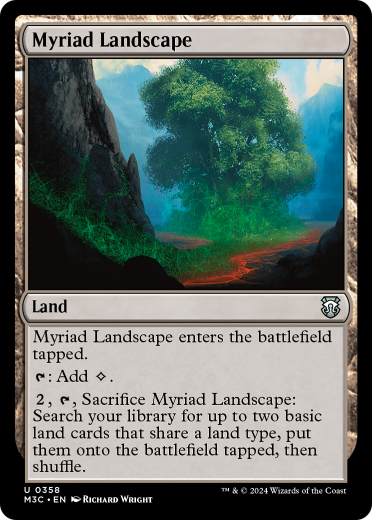 Myriad Landscape (Ripple Foil) [Modern Horizons 3 Commander] | Fandemonia Ltd