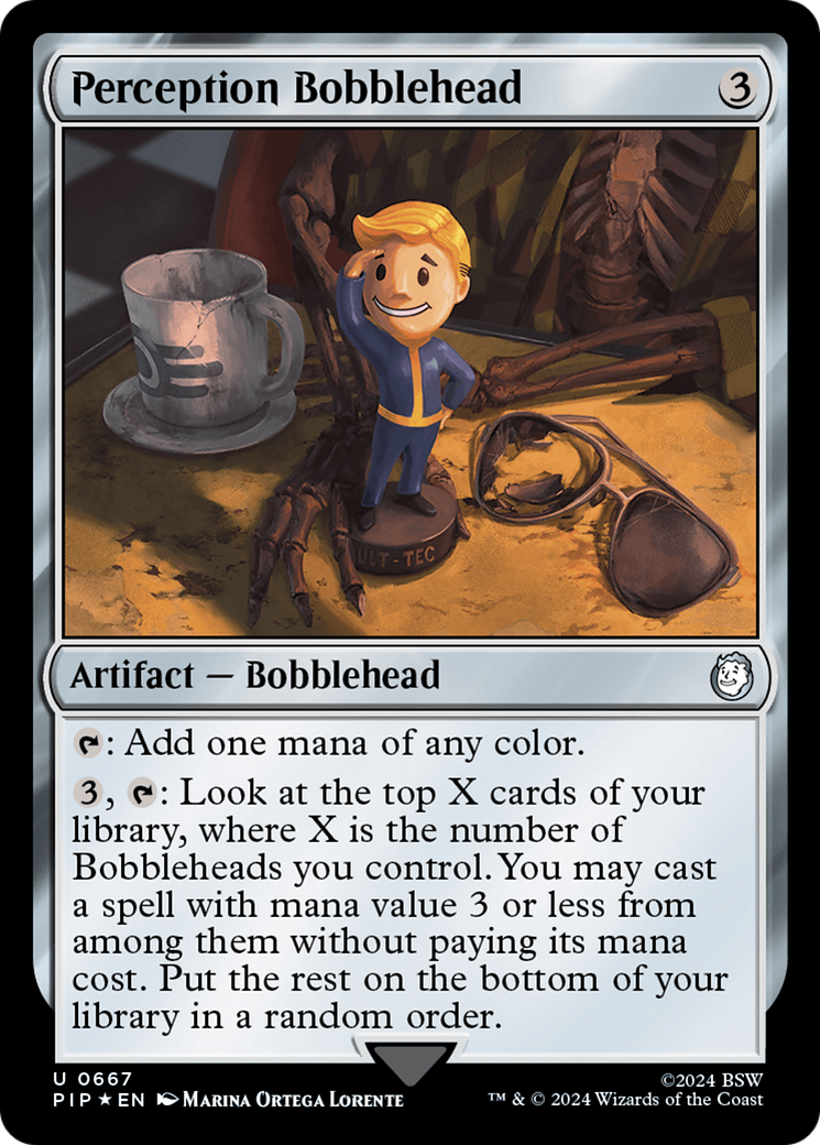 Perception Bobblehead (Surge Foil) [Fallout] | Fandemonia Ltd