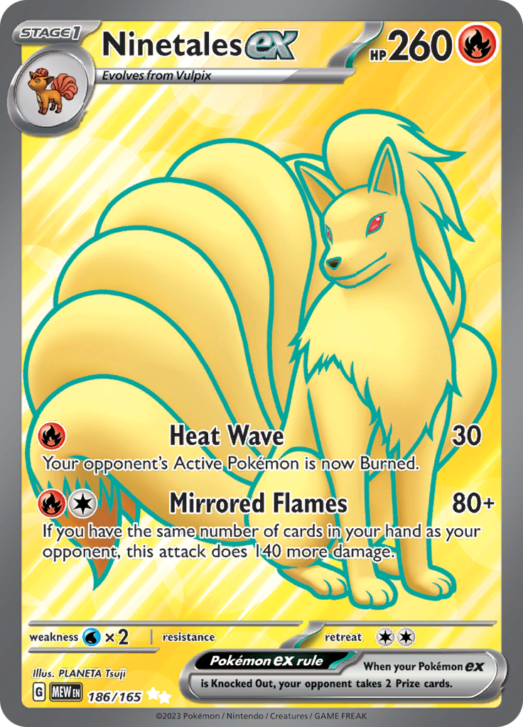 Ninetales ex (186/165) [Scarlet & Violet 151] | Fandemonia Ltd