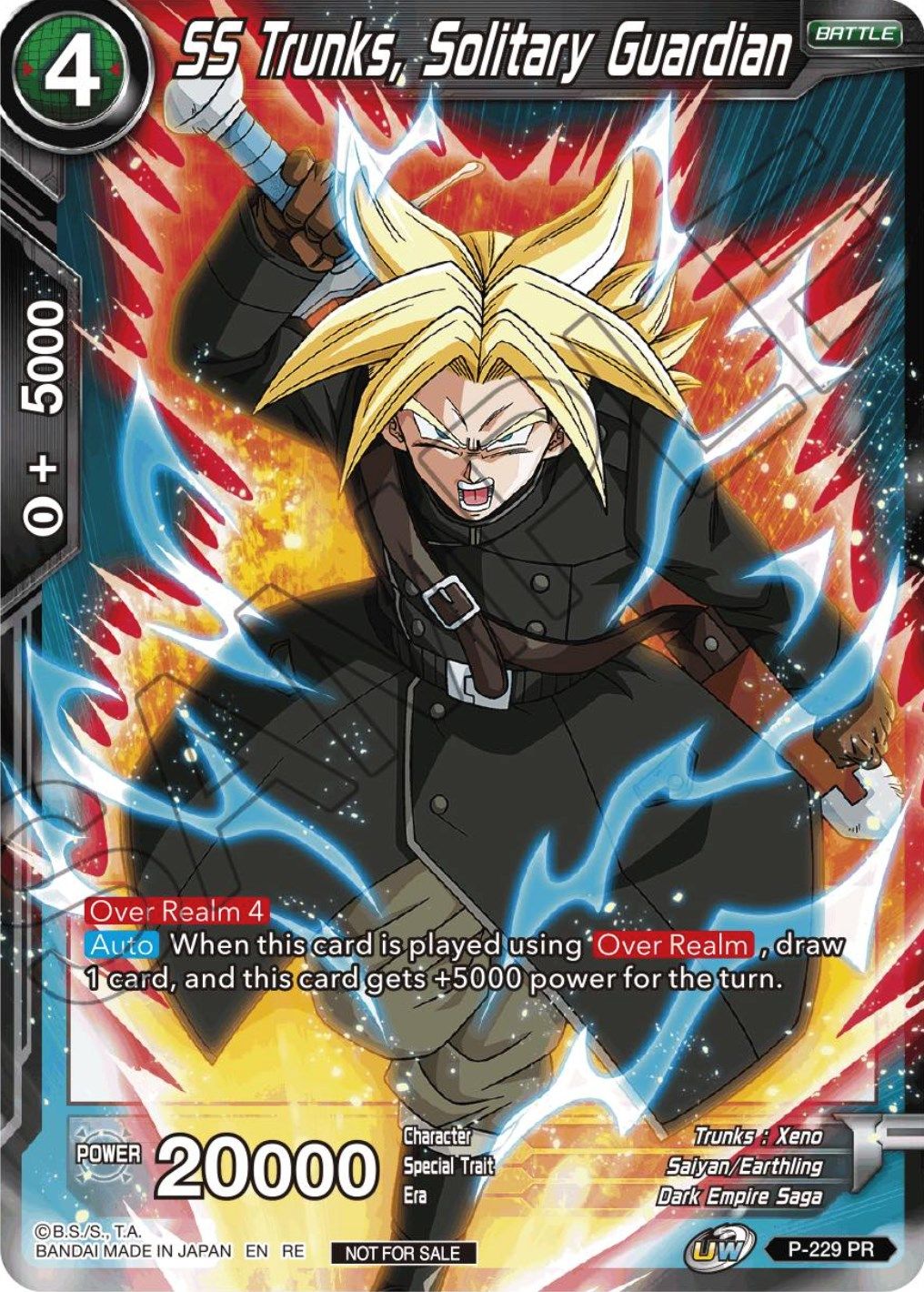 SS Trunks, Solitary Guardian (Championship Selection Pack 2023 Vol.1) (P-229) [Tournament Promotion Cards] | Fandemonia Ltd