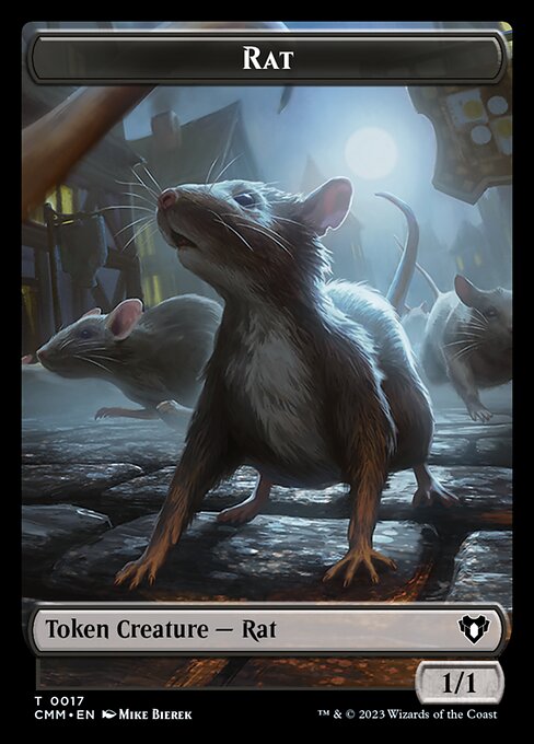 City's Blessing // Rat Double-Sided Token [Commander Masters Tokens] | Fandemonia Ltd