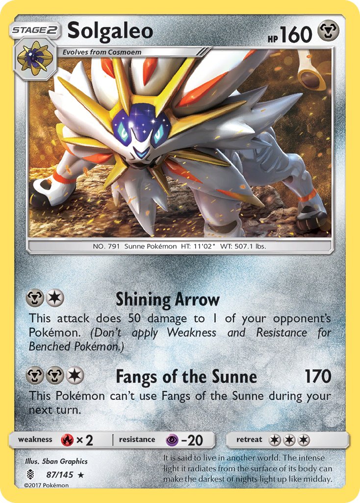 Solgaleo (87/145) (Theme Deck Exclusive) [Sun & Moon: Guardians Rising] | Fandemonia Ltd