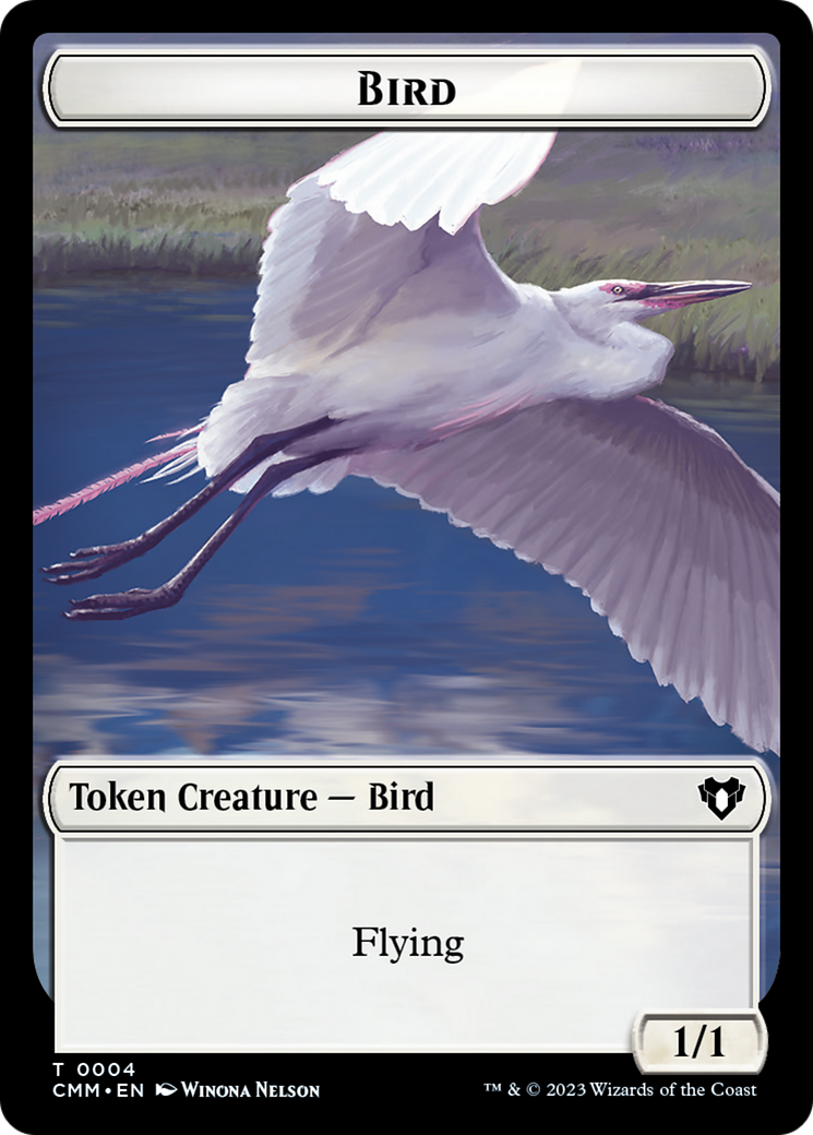 Bird Token [Commander Masters Tokens] | Fandemonia Ltd