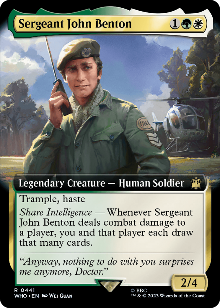 Sergeant John Benton (Extended Art) [Doctor Who] | Fandemonia Ltd