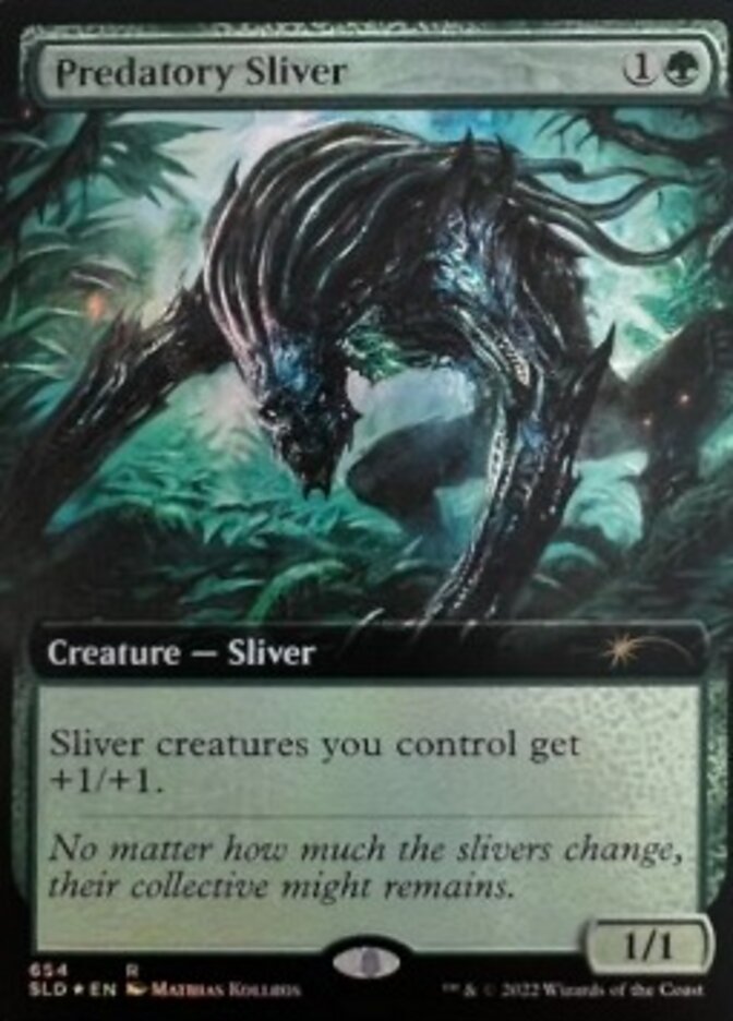 Predatory Sliver (Extended Art) [Secret Lair Drop Promos] | Fandemonia Ltd