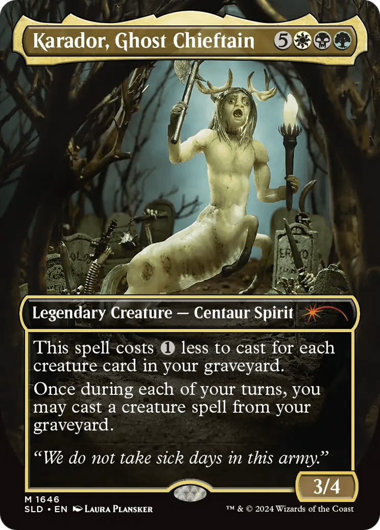 Karador, Ghost Chieftain (Rainbow Foil) [Secret Lair Drop Series] | Fandemonia Ltd