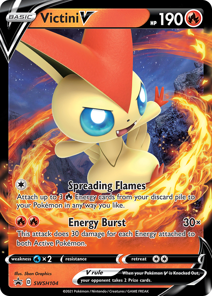 Victini V (SWSH104) [Sword & Shield: Black Star Promos] | Fandemonia Ltd