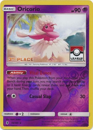 Oricorio (55/145) (League Promo 3rd Place) [Sun & Moon: Guardians Rising] | Fandemonia Ltd