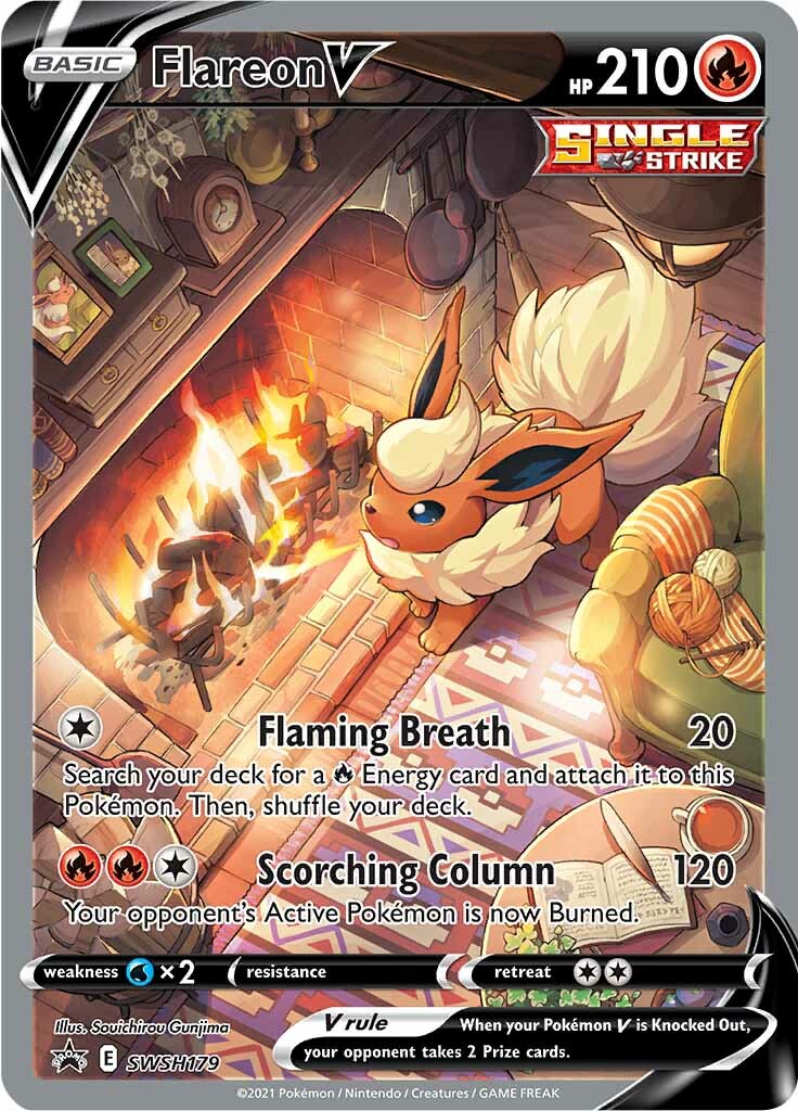 Flareon V (SWSH179) [Sword & Shield: Black Star Promos] | Fandemonia Ltd