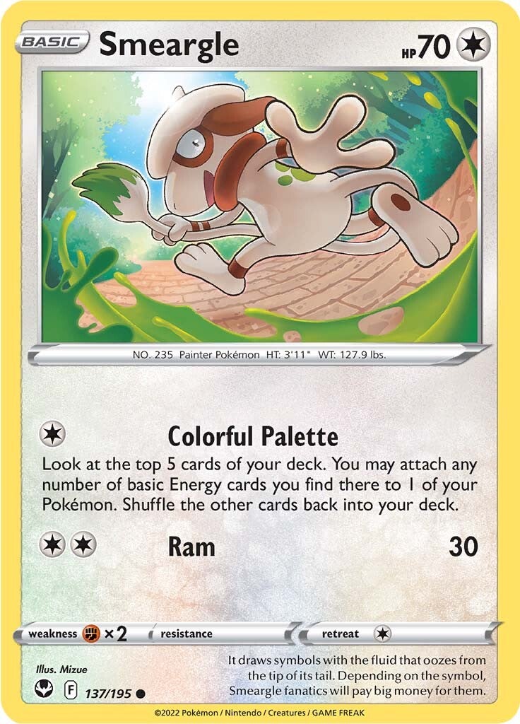 Smeargle (137/195) [Sword & Shield: Silver Tempest] | Fandemonia Ltd