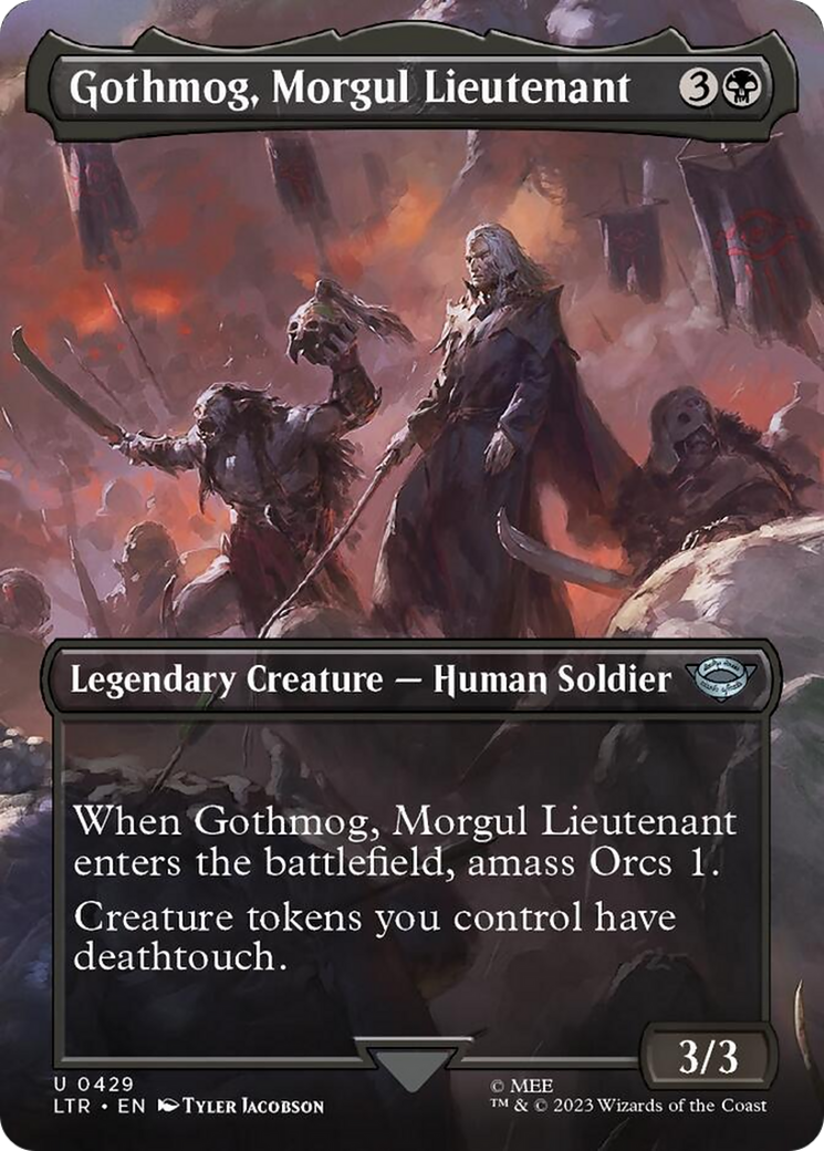 Gothmog, Morgul Lieutenant (Borderless Alternate Art) [The Lord of the Rings: Tales of Middle-Earth] | Fandemonia Ltd