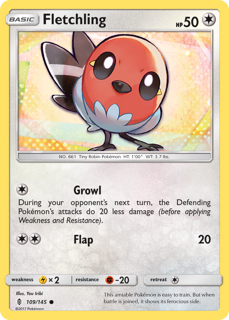 Fletchling (109/145) [Sun & Moon: Guardians Rising] | Fandemonia Ltd