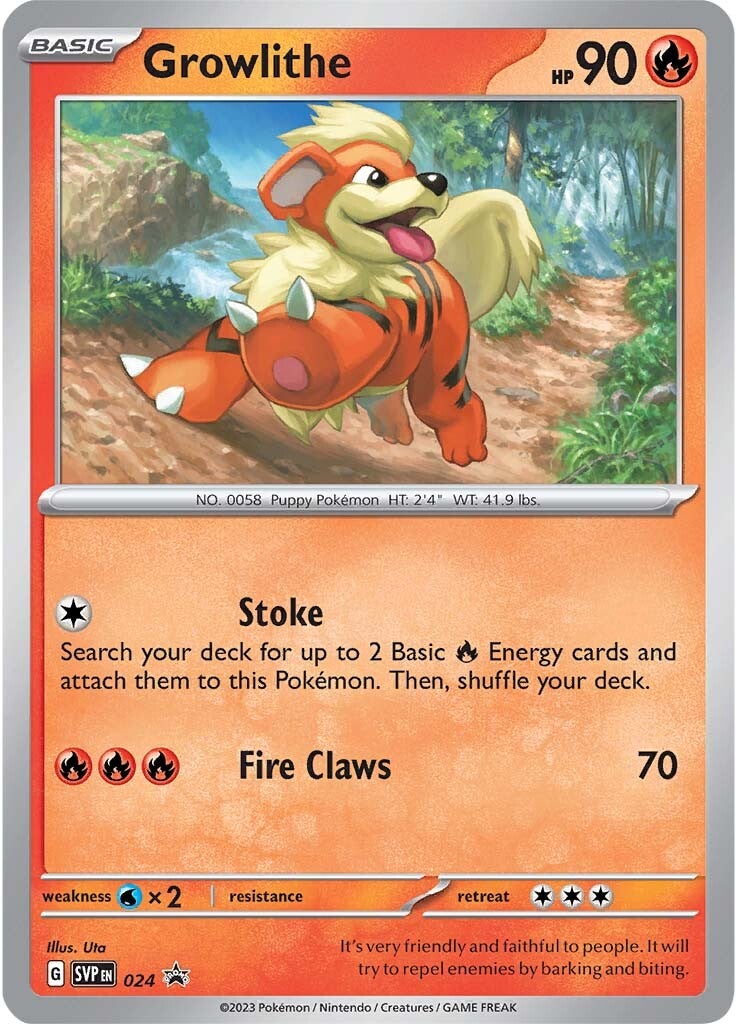 Growlithe (024) [Scarlet & Violet: Black Star Promos] | Fandemonia Ltd