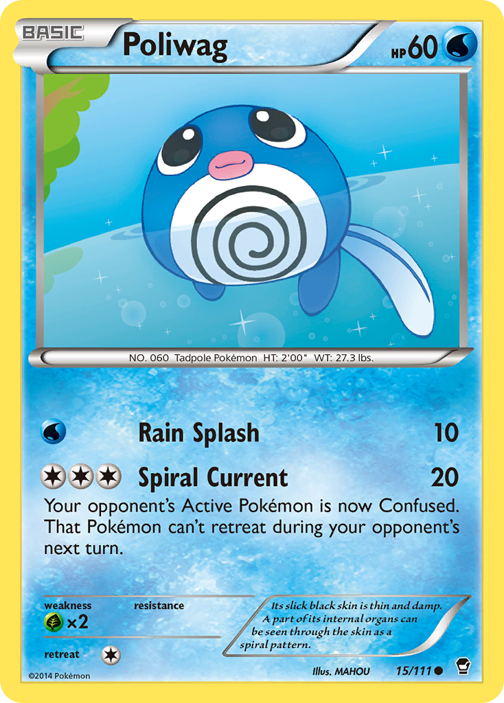 Poliwag (15/111) [XY: Furious Fists] | Fandemonia Ltd