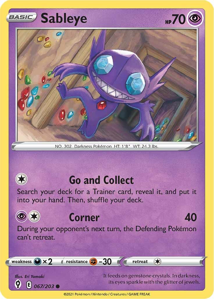 Sableye (067/203) [Sword & Shield: Evolving Skies] | Fandemonia Ltd