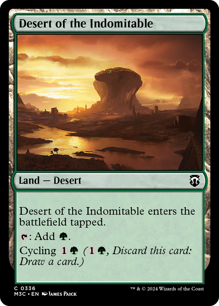 Desert of the Indomitable (Ripple Foil) [Modern Horizons 3 Commander] | Fandemonia Ltd