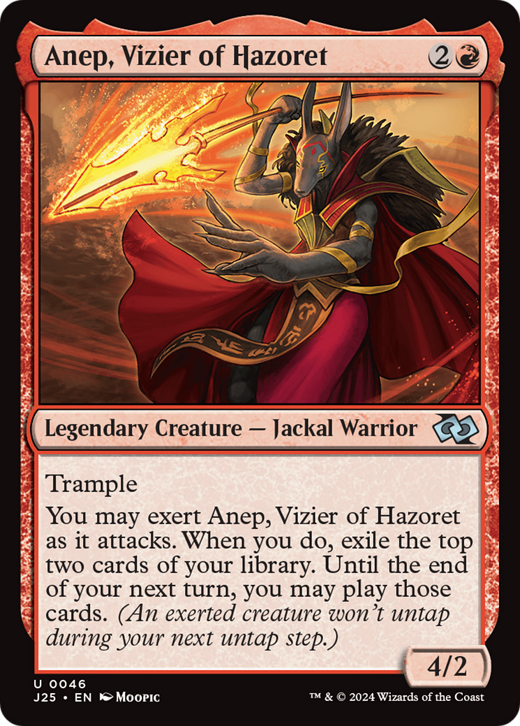 Anep, Vizier of Hazoret (Anime) [Foundations Jumpstart] | Fandemonia Ltd