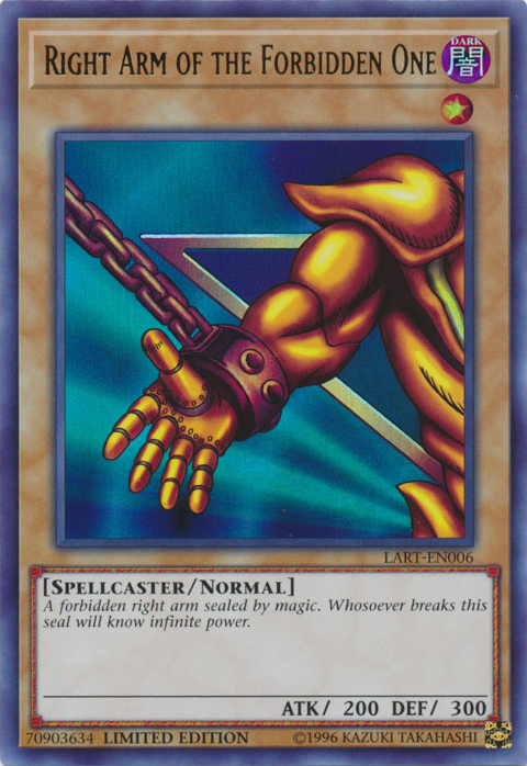 Right Arm of the Forbidden One [LART-EN006] Ultra Rare | Fandemonia Ltd