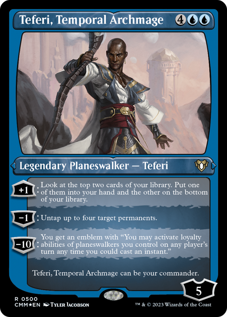 Teferi, Temporal Archmage (Foil Etched) [Commander Masters] | Fandemonia Ltd